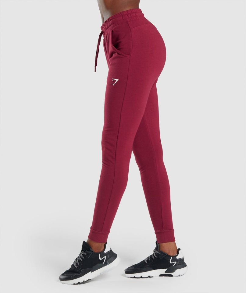 Spodnie Do Biegania Gymshark Pippa Treningowe Damskie Bordowe | PL 152PGX